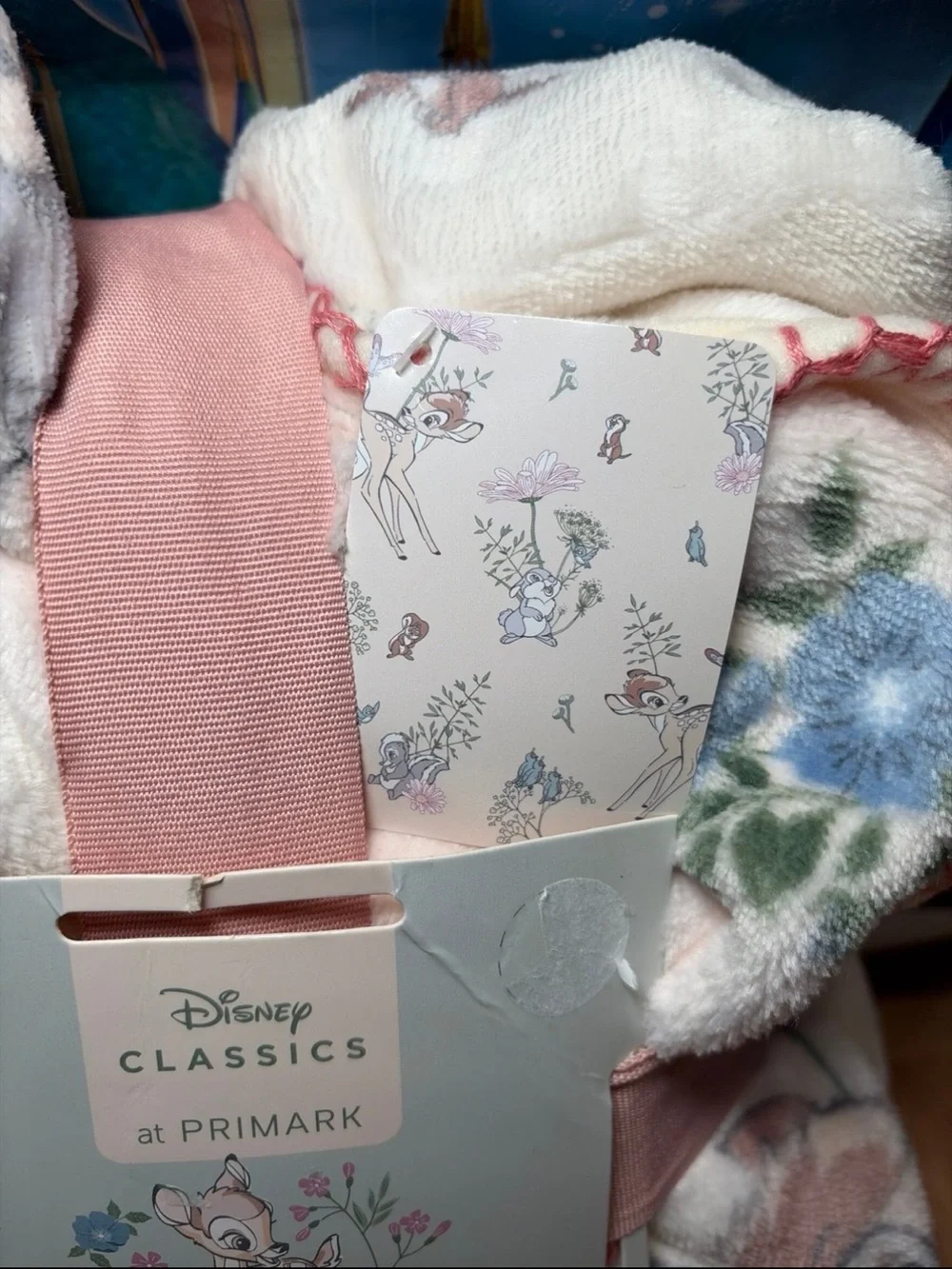 Disney Bambi and Friends Throw Blanket Floral Plush *Ultra Soft*  *Primark*-NEW